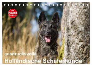 ausdrucksvolle Holländische Schäferhunde (Tischkalender 2024 DIN A5 quer), CALVENDO Monatskalender von Verena Scholze,  Fotodesign