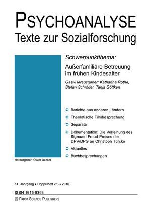 Außerfamiliäre Betreuung im frühen Kindesalter von Göttken,  Tanja, Rothe,  Katharina, Schröder,  Stefan S.