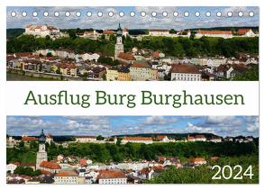 Ausflug Burg Burghausen (Tischkalender 2024 DIN A5 quer), CALVENDO Monatskalender von Schmidt,  Sergej