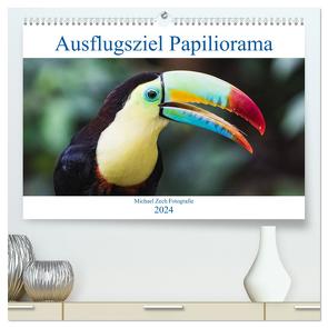 Ausflugsziel Papiliorama (hochwertiger Premium Wandkalender 2024 DIN A2 quer), Kunstdruck in Hochglanz von Zech Fotografie,  Michael