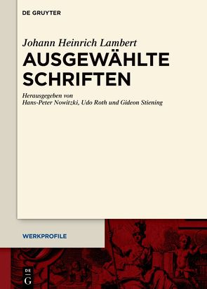 Ausgewählte Schriften von Nowitzki,  Hans-Peter, Roth,  Udo, Stiening,  Gideon