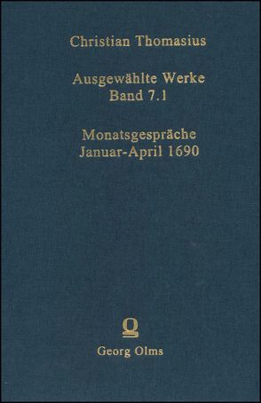 Ausgewählte Werke von Thomasius,  Christian