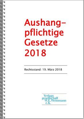 Aushangpflichtige Gesetze 2023