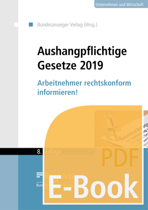 Aushangpflichtige Gesetze 2019 (E-Book)