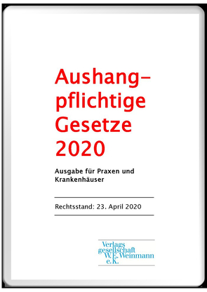 Aushangpflichtige Gesetze 2023