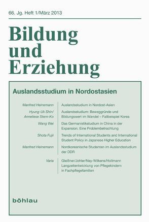 Auslandsstudium in Nordostasien von Heinemann,  Manfred, Mitter,  Wolfgang