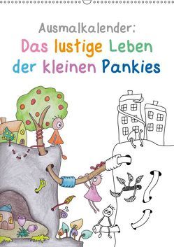 Ausmalkalender: Das lustige Leben der kleinen Pankies (Wandkalender 2019 DIN A2 hoch) von Langenkamp,  Heike