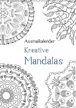 Ausmalkalender – Kreative Mandalas (Wandkalender 2018 DIN A2 hoch) von Langenkamp,  Heike