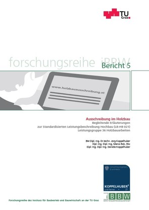 Ausschreibung im Holzbau von Bok,  Marco, Koppelhuber,  Daniela, Koppelhuber,  Jörg