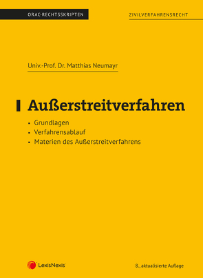 Außerstreitverfahren (Skriptum) von Neumayr,  Matthias