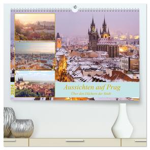 Aussichten auf Prag (hochwertiger Premium Wandkalender 2024 DIN A2 quer), Kunstdruck in Hochglanz von Drachenkind-Fotografie,  Drachenkind-Fotografie