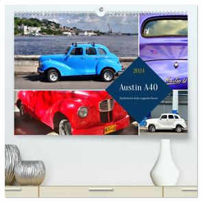 Austin A40 – Die britische Auto-Legende Devon (hochwertiger Premium Wandkalender 2024 DIN A2 quer), Kunstdruck in Hochglanz von von Loewis of Menar,  Henning