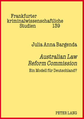 Australian Law Reform Commission von Bargenda,  Julia Anna