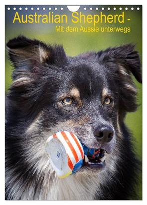 Australian Shepherd – Mit dem Aussie unterwegs (Wandkalender 2024 DIN A4 hoch), CALVENDO Monatskalender von Mayer Tierfotografie,  Andrea