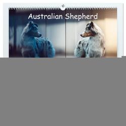 Australian Shepherd – Vielfalt in einer Rasse (hochwertiger Premium Wandkalender 2024 DIN A2 quer), Kunstdruck in Hochglanz von Wobith Photography,  Sabrina