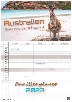 Australien – das Land der Kängurus – 2023 – Kalender DIN A3 – (Familienplaner) von GP-Fever.de