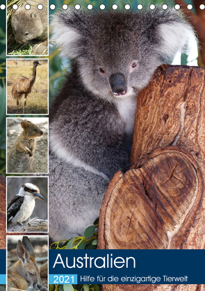 Australien – Hilfe für die einzigartige Tierwelt (Tischkalender 2021 DIN A5 hoch) von alfotokunst