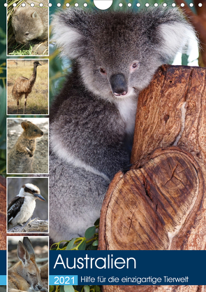 Australien – Hilfe für die einzigartige Tierwelt (Wandkalender 2021 DIN A4 hoch) von alfotokunst