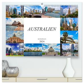 Australien Metropolen (hochwertiger Premium Wandkalender 2024 DIN A2 quer), Kunstdruck in Hochglanz von Meutzner,  Dirk