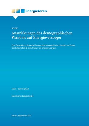 Auswirlungen des demografischen Wandels auf Energieversorger von Iglhaut,  Daniel