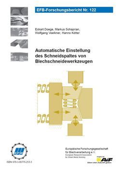 Automatische Einstellung des Schneidspaltes von Blechschneidewerkzeugen von Doege,  Eckart, Kötter,  Hanno, Schaprian,  Markus, Voelkner,  Wolfgang