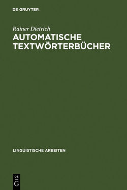 Automatische Textwörterbücher von Dietrich,  Rainer