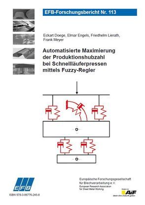 Automatisierte Maximierung der Produktionshubzahl bei Schnellläuferpressen mittels Fuzzy-Regler von Doege,  Eckart, Engels,  Elmar, Lierath,  Friedhelm, Meyer,  Frank