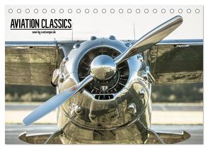 AVIATION CLASSICS seen by custompix.de (Tischkalender 2024 DIN A5 quer), CALVENDO Monatskalender von Becker • Photography,  André