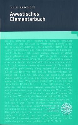 Awestisches Elementarbuch von Reichelt,  Hans