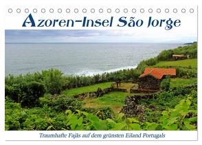 Azoren-Insel Sao Jorge – traumhafte Fajas auf dem grünsten Eiland Portugals (Tischkalender 2024 DIN A5 quer), CALVENDO Monatskalender von Thiem-Eberitsch,  Jana