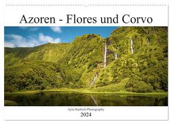 Azoren Landschaften – Flores und Corvo (Wandkalender 2024 DIN A2 quer), CALVENDO Monatskalender von Harbich,  Ayla