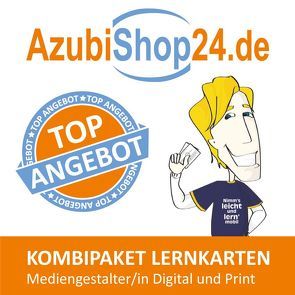 AzubiShop24.de Kombi-Paket Lernkarten Mediengestalter/-in Digital und Print von Rung-Kraus,  Michaela, Sitter,  Paul