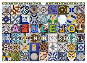 Azulejo-Fassaden in Portugal (Wandkalender 2024 DIN A4 quer), CALVENDO Monatskalender von Gnauck,  Thomas