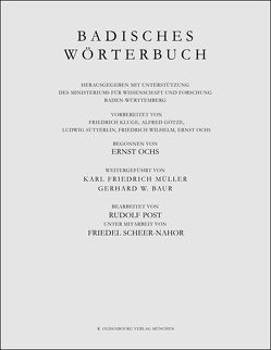 Badisches Wörterbuch / Schälets–Scheuer von Streck,  Tobias