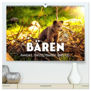 Bären – Pandas, Grizzlybären und Co. (hochwertiger Premium Wandkalender 2024 DIN A2 quer), Kunstdruck in Hochglanz von SF,  SF