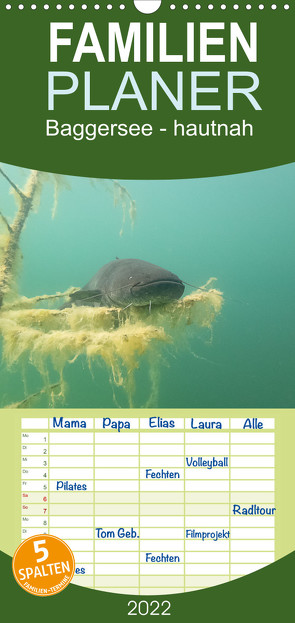 Familienplaner Baggersee -hautah (Wandkalender 2022 , 21 cm x 45 cm, hoch) von Geistler,  Petra