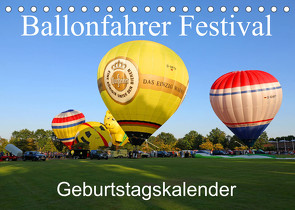 Ballonfahrer Festival Geburtstagskalender (Tischkalender 2022 DIN A5 quer) von Gayde,  Frank