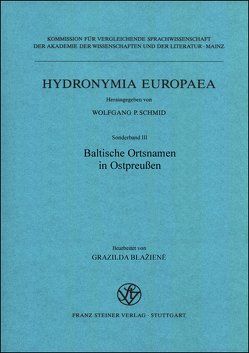 Baltische Ortsnamen in Ostpreußen von Blaziene,  Grasilda