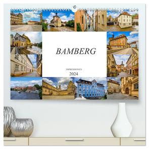 Bamberg Impressionen (hochwertiger Premium Wandkalender 2024 DIN A2 quer), Kunstdruck in Hochglanz von Meutzner,  Dirk