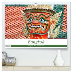 Bangkok – Tempel Wat Phra Kaew (hochwertiger Premium Wandkalender 2024 DIN A2 quer), Kunstdruck in Hochglanz von Schwarze,  Nina