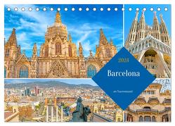 Barcelona – ein Traumreiseziel (Tischkalender 2024 DIN A5 quer), CALVENDO Monatskalender von Schwarze,  Nina