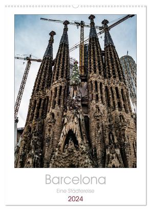 Barcelona – Eine Städtereise (Wandkalender 2024 DIN A2 hoch), CALVENDO Monatskalender von Jakebrueck,  Jakebrueck