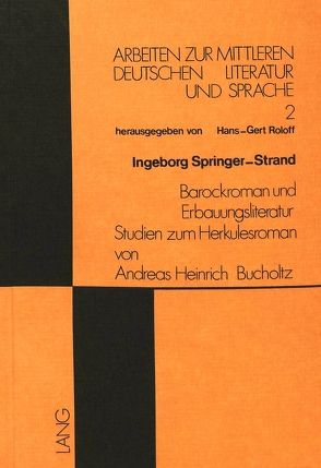 Barockroman und Erbauungsliteratur von Springer-Strand,  Ingeborg