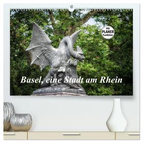 Basel, eine Stadt am Rhein (hochwertiger Premium Wandkalender 2024 DIN A2 quer), Kunstdruck in Hochglanz von Gaymard,  Alain