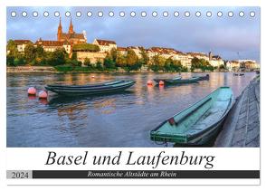 Basel und Laufenburg – Romantische Altstädte am Rhein (Tischkalender 2024 DIN A5 quer), CALVENDO Monatskalender von Schaenzer,  Sandra