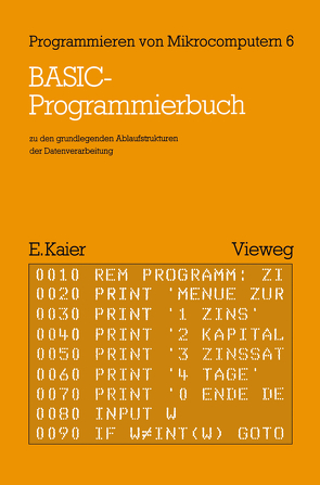 BASIC-Programmierbuch von Kaier,  Ekkehard