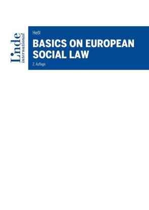 Basics on European Social Law von Hießl,  Christina