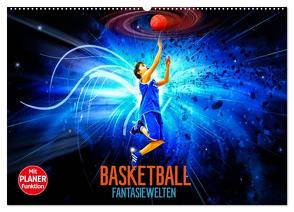 Basketball Fantasiewelten (Wandkalender 2024 DIN A2 quer), CALVENDO Monatskalender von Meutzner,  Dirk