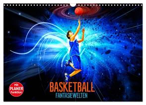 Basketball Fantasiewelten (Wandkalender 2024 DIN A3 quer), CALVENDO Monatskalender von Meutzner,  Dirk