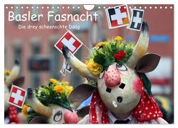 Basler Fasnacht – die drey scheenschte Dääg (Wandkalender 2024 DIN A4 quer), CALVENDO Monatskalender von Raab,  Karsten-Thilo